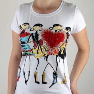 LOVE MOSCHINO WHITE SHIRT